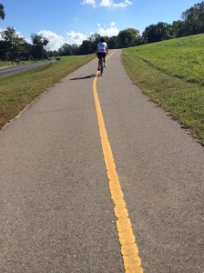 Mississippi River levee path
